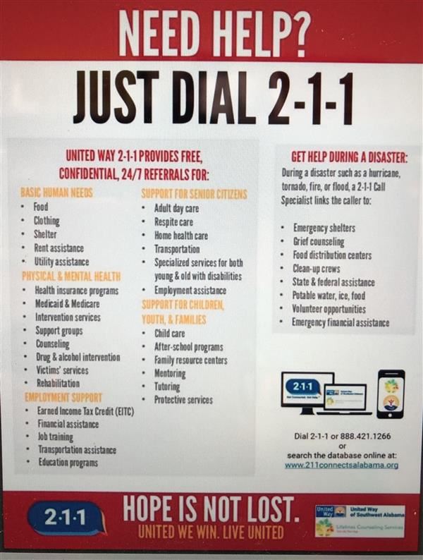 2-1-1 Help Line 2-1-1 Help Line